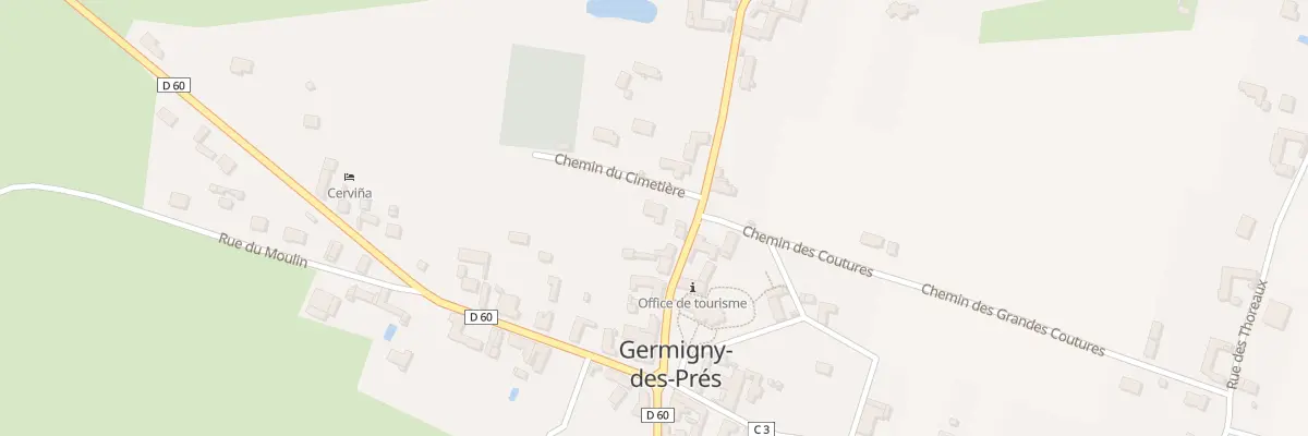 Plan du 3 Che du Cimetière à Germigny-des-Prés