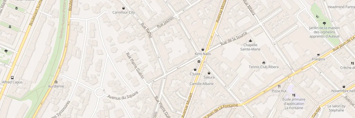 Plan du 30 Rue de la Source à Paris 16e Arrondissement