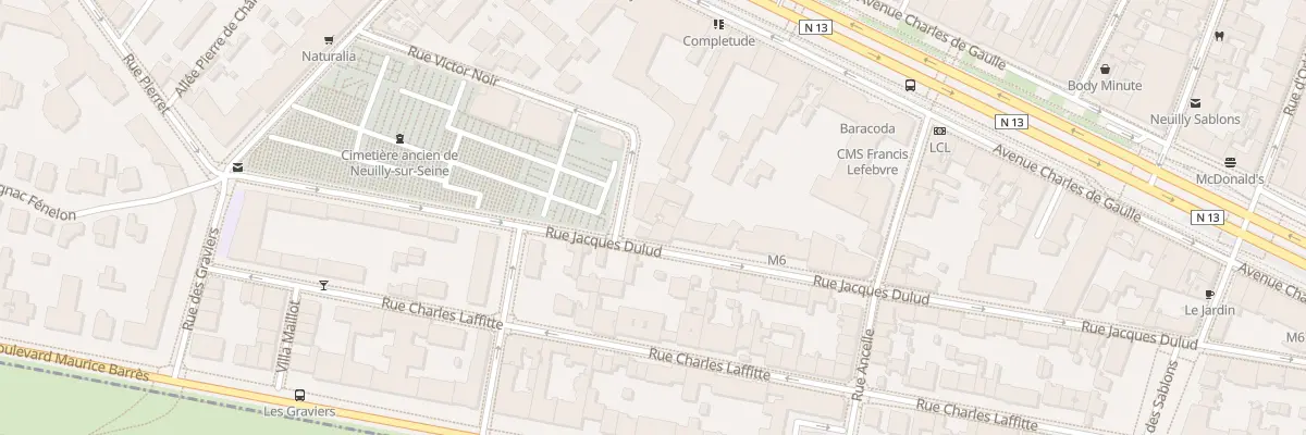 Plan du 52B Rue Jacques Dulud à Neuilly-sur-Seine