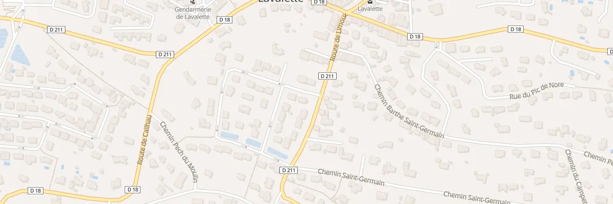 Plan du 1 Che Bois du Moulin à Lavalette