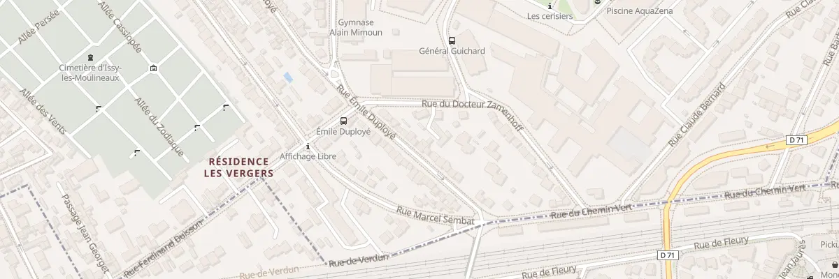 Plan du 85 Rue Emile Duployé à Issy-les-Moulineaux