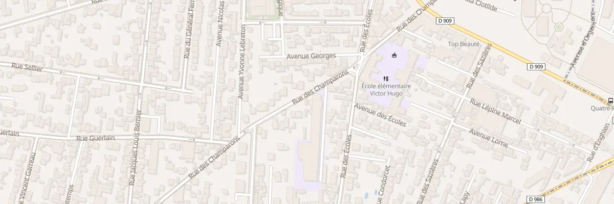 Plan du 104 Rue des Champarons à Colombes