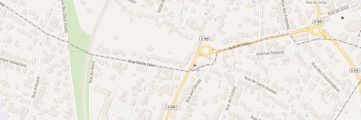 Plan du 6 Rue Emile Zola à Ermont