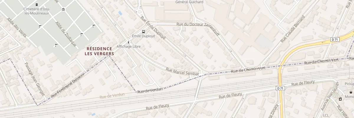 Plan du 84 Rue Emile Duployé à Issy-les-Moulineaux