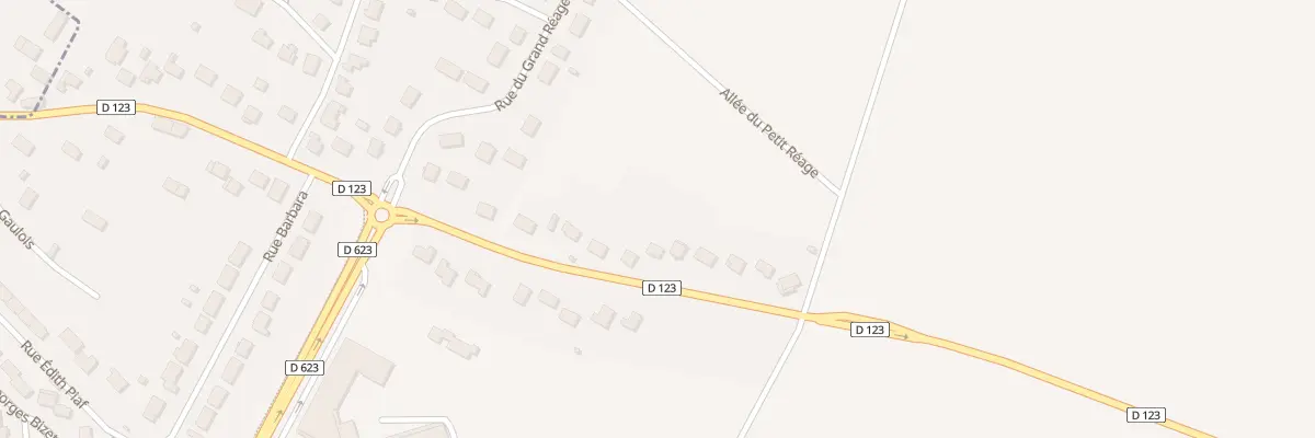 Plan du 45 Rte d’Yevre Le Chatel à Dadonville
