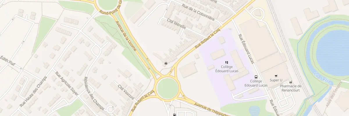 Plan du 266 Rue Robert Lecoq à Amiens