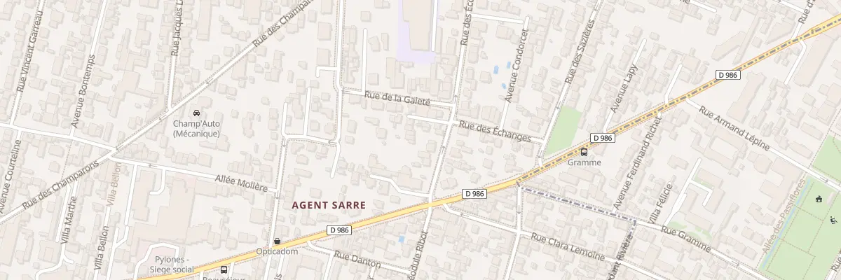 Plan du 13 Rue des Ecoles à Colombes