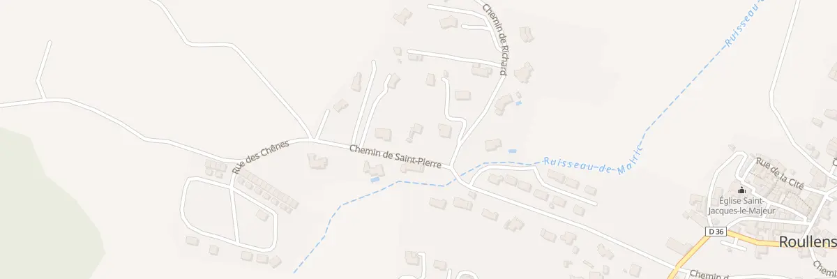 Plan du 2 Che de Saint Pierre à Roullens