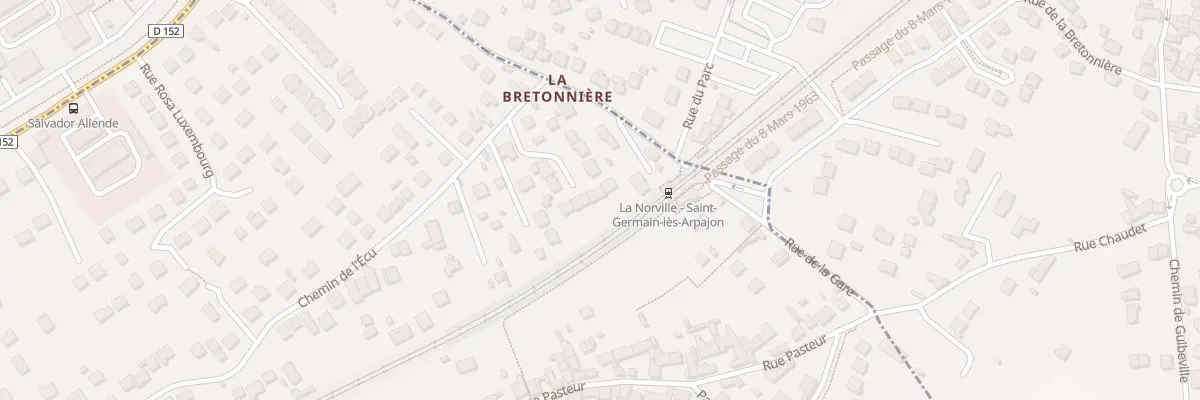 Plan du 5 All Pierre Chanon à La Norville