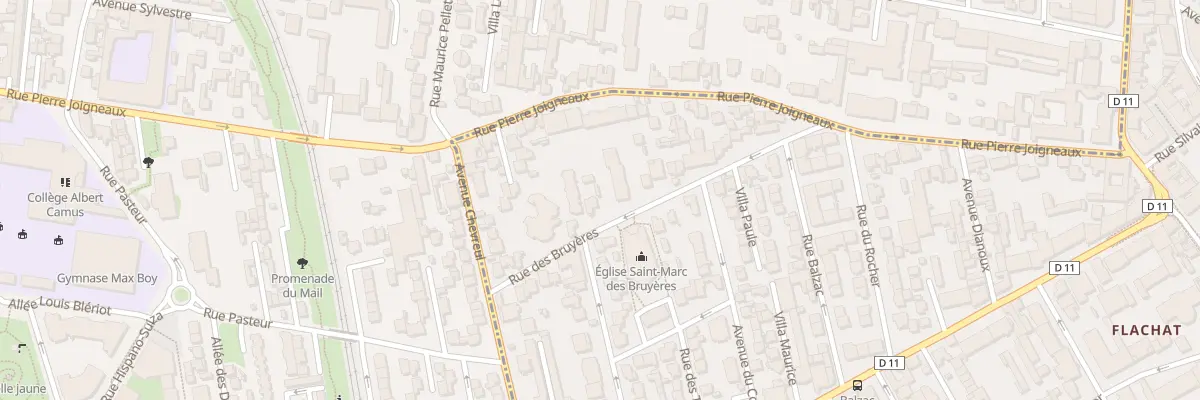 Plan du 12B Rue des Bruyères à Asnières-sur-Seine