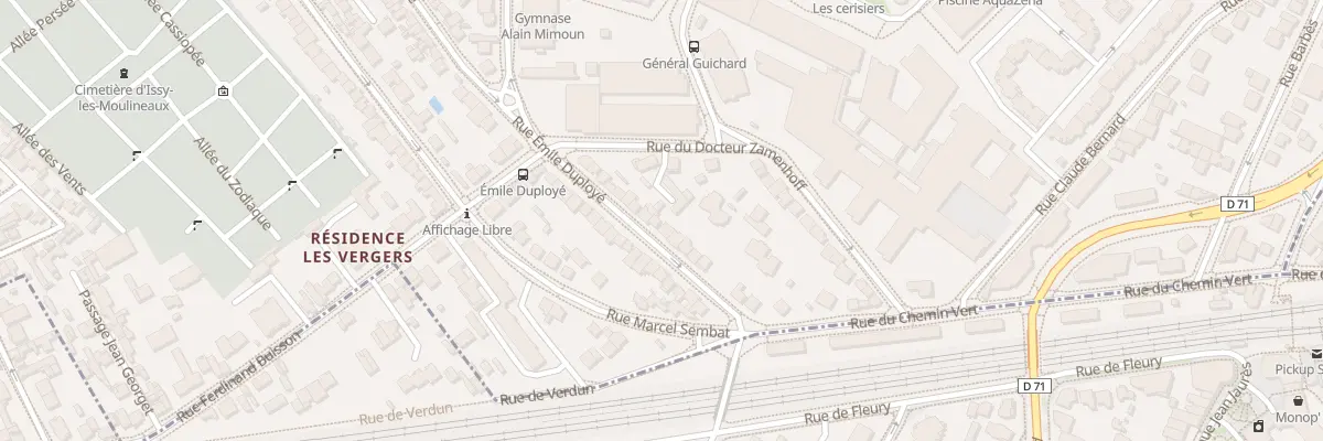 Plan du 89 Rue Emile Duployé à Issy-les-Moulineaux