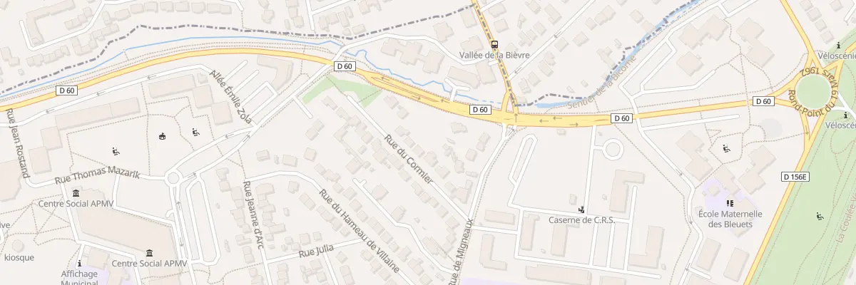 Plan du 12 Rue du Cormier à Massy