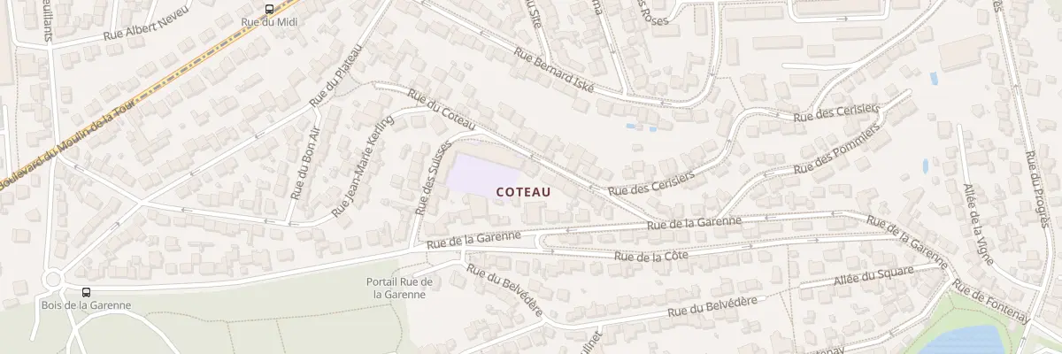 Plan du 12 Rue du Coteau au Plessis-Robinson