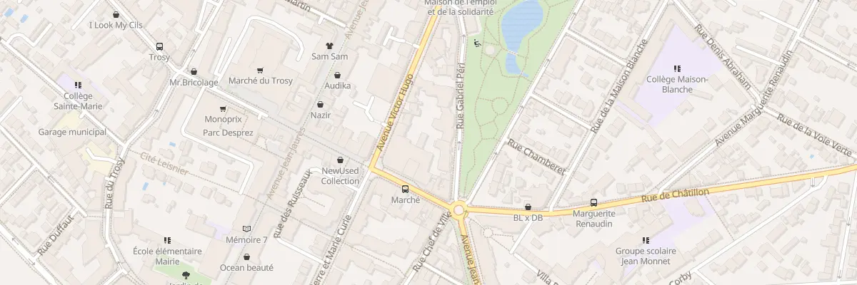 Plan du 5 Rue Gabriel Péri à Clamart