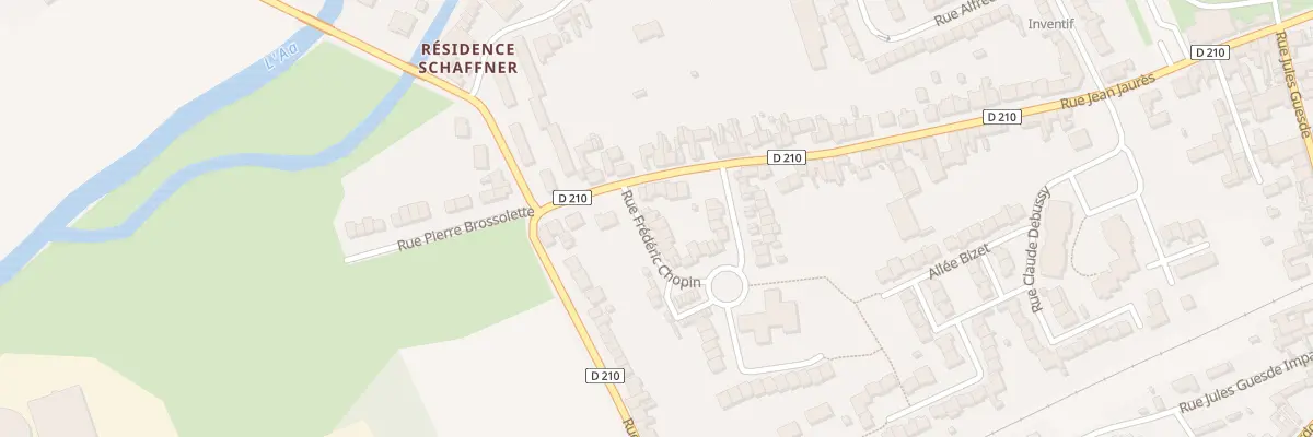 Plan du 5 Rue Frédéric Chopin à Blendecques