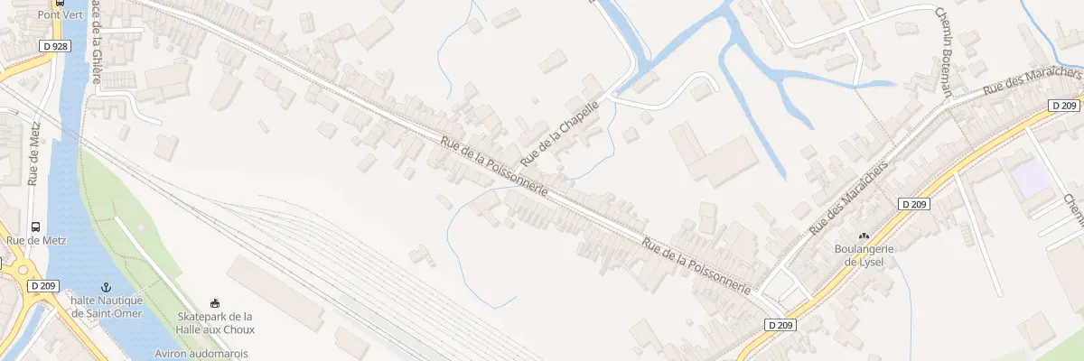 Plan du 102 Rue de la Poissonnerie à Saint-Omer