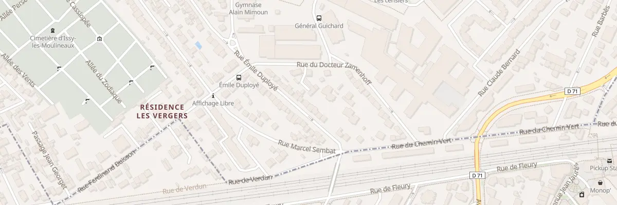 Plan du 91 Rue Emile Duployé à Issy-les-Moulineaux