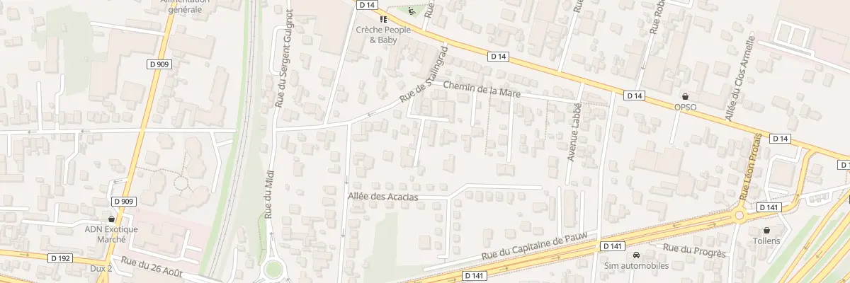 Plan du 8B Imp de la Mare à Sannois