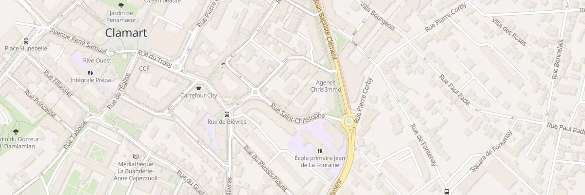 Plan du 11 Rue Saint Christophe à Clamart