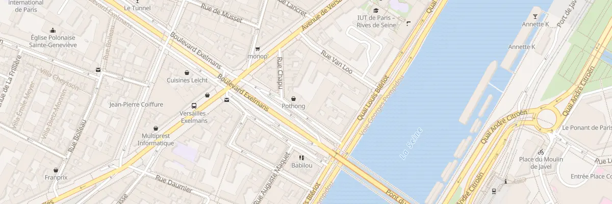 Plan du 12 Bd Exelmans à Paris 16e Arrondissement
