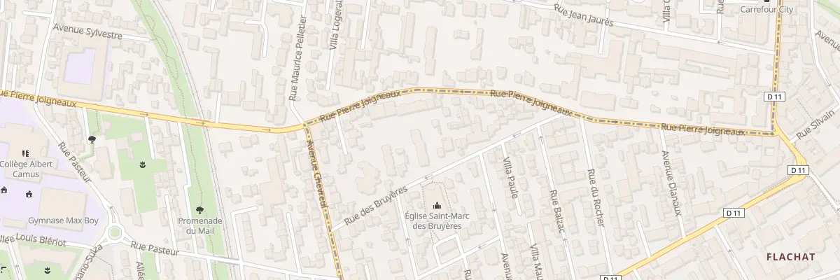 Plan du 12 Rue des Bruyères à Asnières-sur-Seine