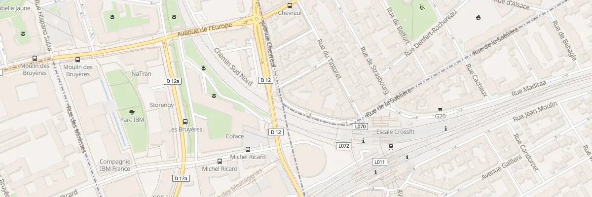 Plan du 16 Av Chevreul à Asnières-sur-Seine
