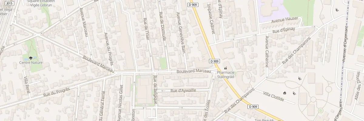 Plan du 101 Bd Marceau à Colombes
