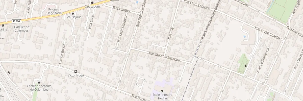 Plan du 9 Rue Maurice Berteaux à Colombes