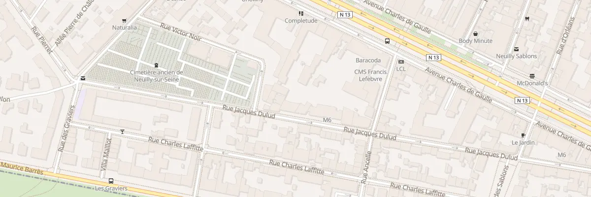 Plan du 50 Rue Jacques Dulud à Neuilly-sur-Seine