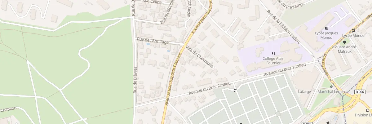 Plan du 87 Av Jean-baptiste Clément à Clamart