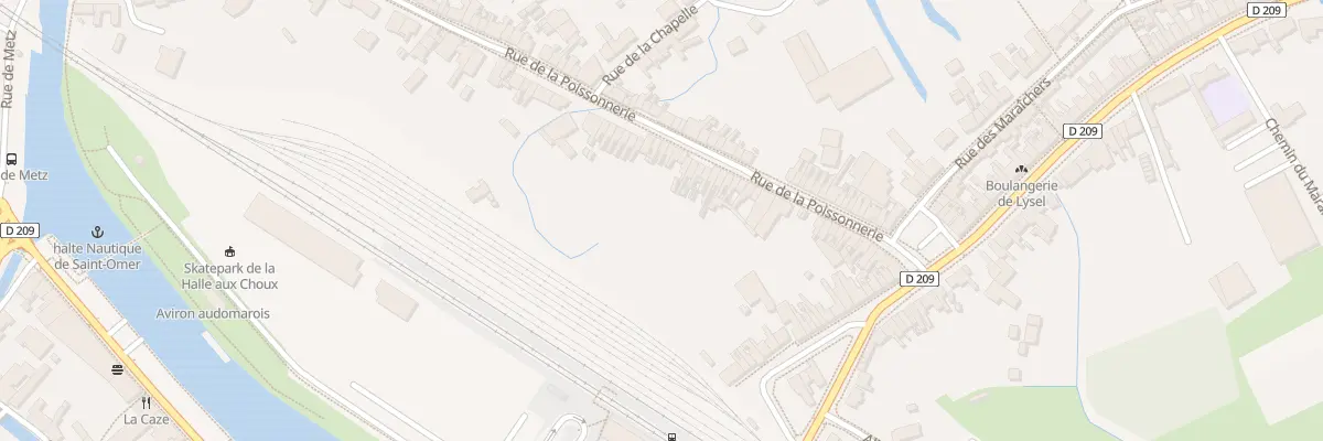 Plan du 105 Rue de la Poissonnerie à Saint-Omer