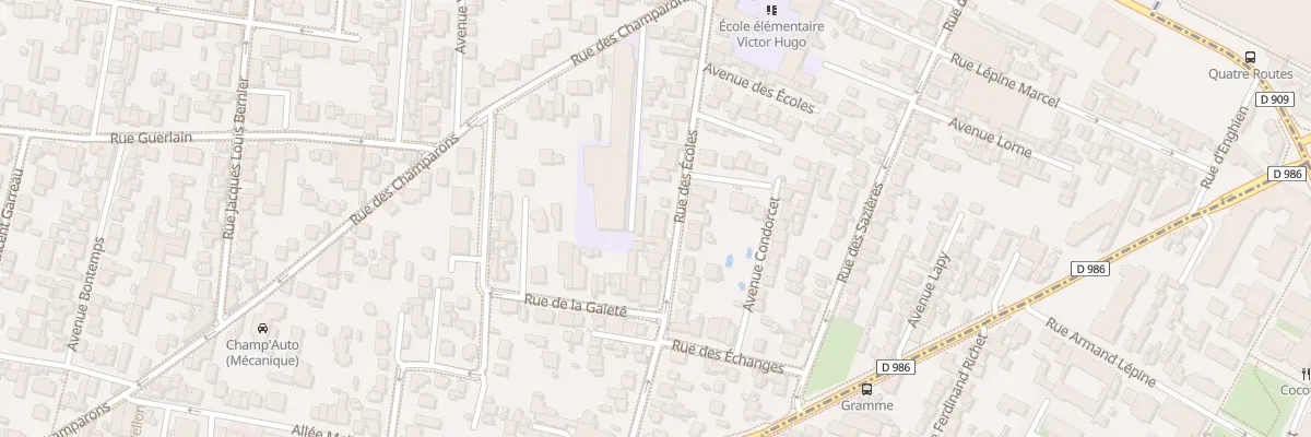 Plan du 33 Rue des Ecoles à Colombes