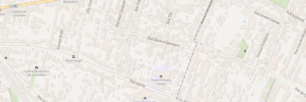 Plan du 28 Rue Maurice Berteaux à Colombes