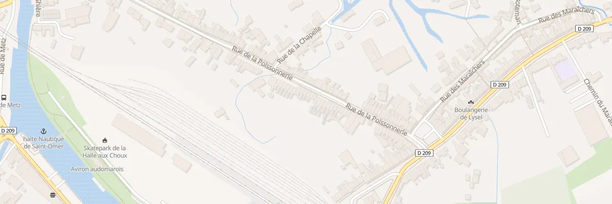 Plan du 99 Rue de la Poissonnerie à Saint-Omer