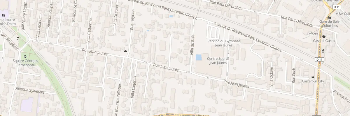 Plan du 50 Rue Jean Jaurès à Bois-Colombes