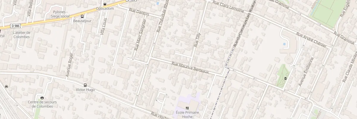 Plan du 11 Rue Maurice Berteaux à Colombes