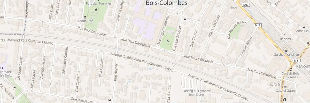 Plan du 61B Rue Paul Déroulède à Bois-Colombes