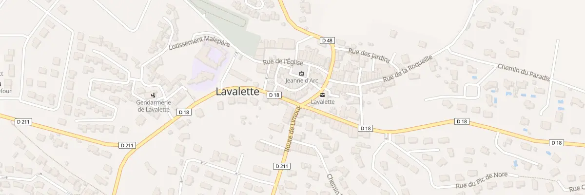 Plan du 9B Av du Razès à Lavalette