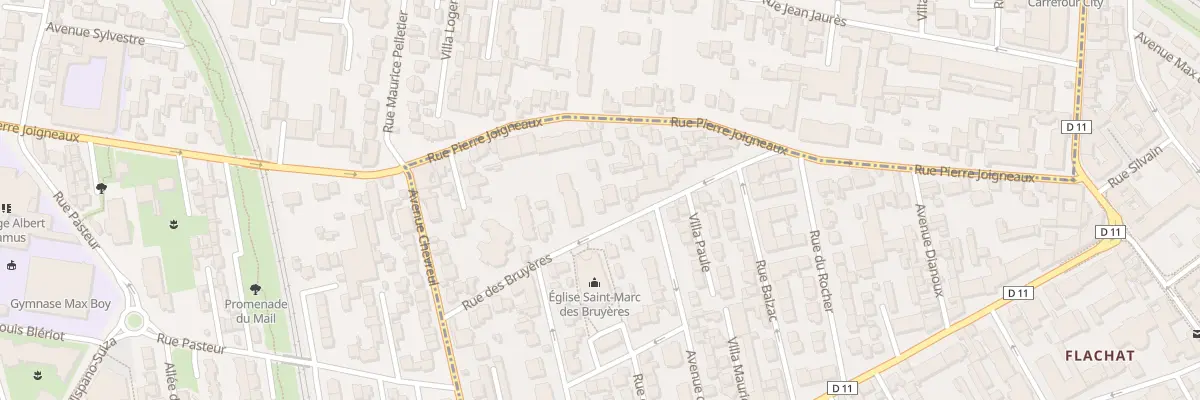Plan du 10 Rue des Bruyères à Asnières-sur-Seine
