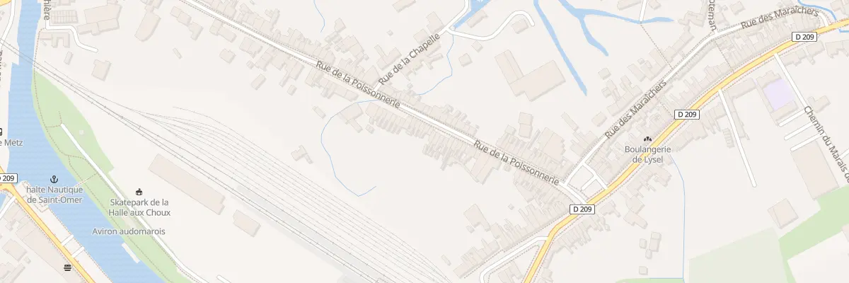 Plan du 101 Rue de la Poissonnerie à Saint-Omer