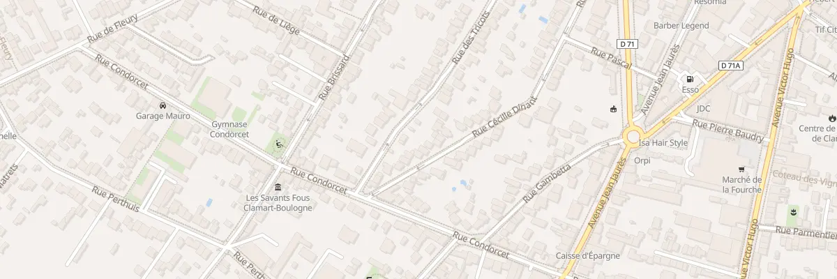 Plan du 13 Rue Cécille-dinant à Clamart