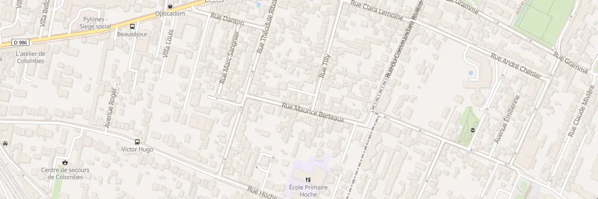 Plan du 13 Rue Maurice Berteaux à Colombes