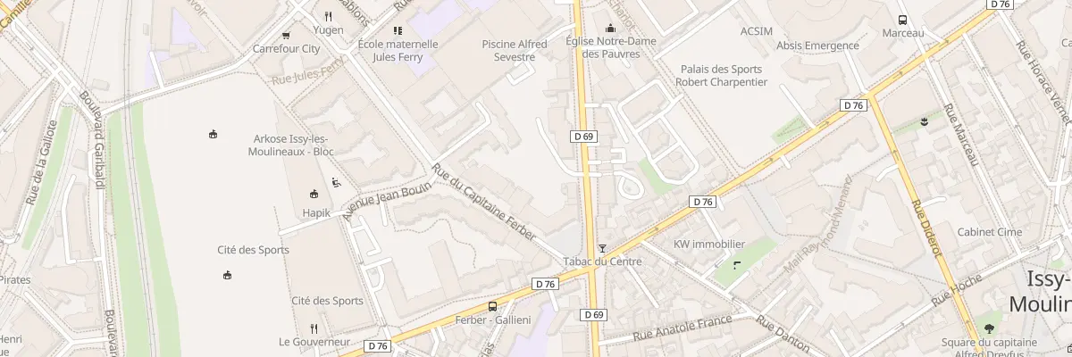 Plan du 29 Rue du Capitaine Ferber à Issy-les-Moulineaux