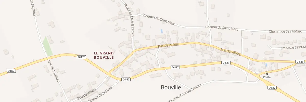 Plan du 29 Rue de Villiers à Bouville