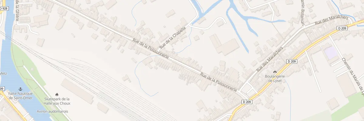 Plan du 118 Rue de la Poissonnerie à Saint-Omer