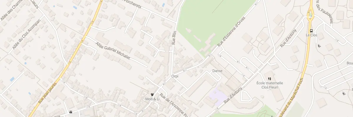 Plan du 6 Rue Blin à Verrières-le-Buisson