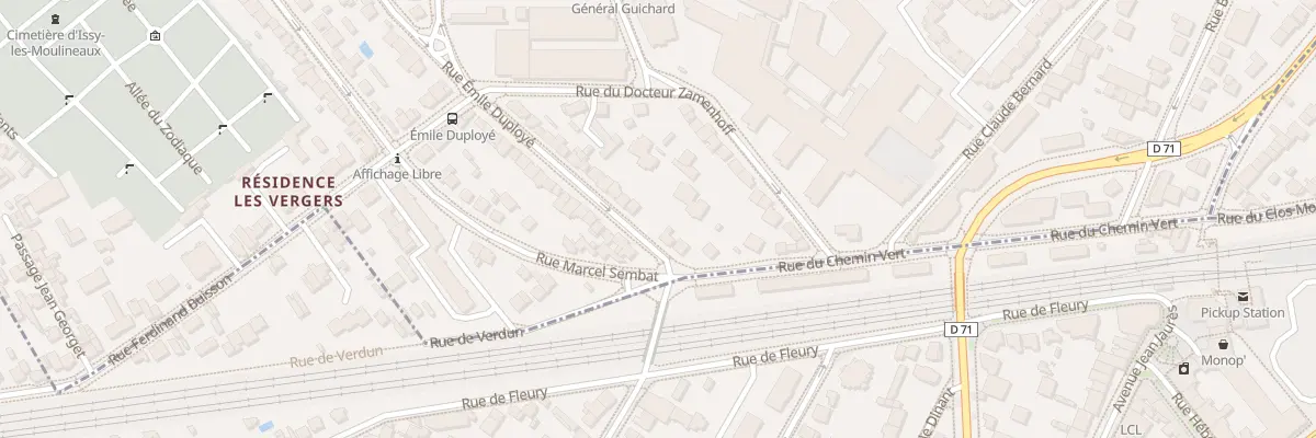 Plan du 101 Rue Emile Duployé à Issy-les-Moulineaux