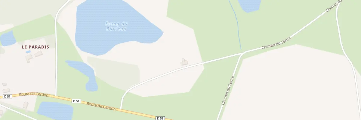 Plan du 5308 Etang du Barreau à Isdes