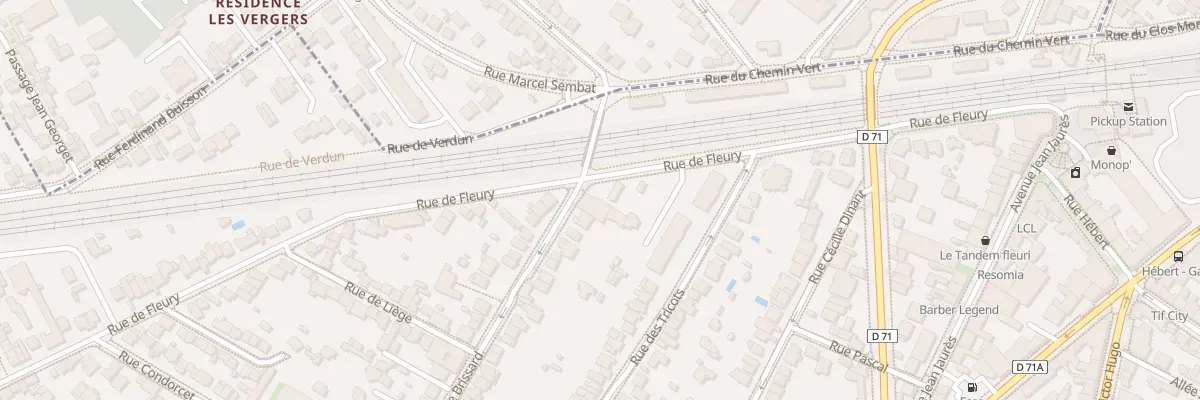 Plan du 33 Rue de Fleury à Clamart