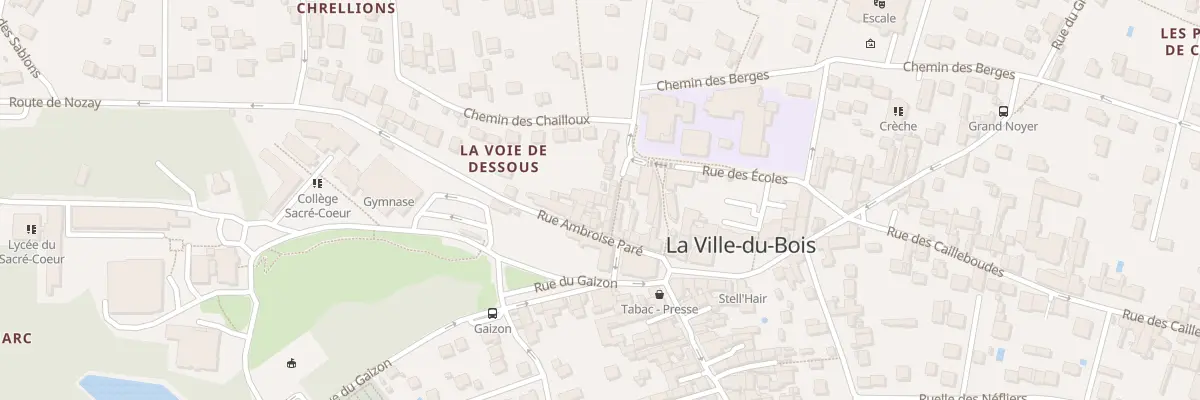 Plan du 14A Rue Ambroise Paré à La Ville-du-Bois